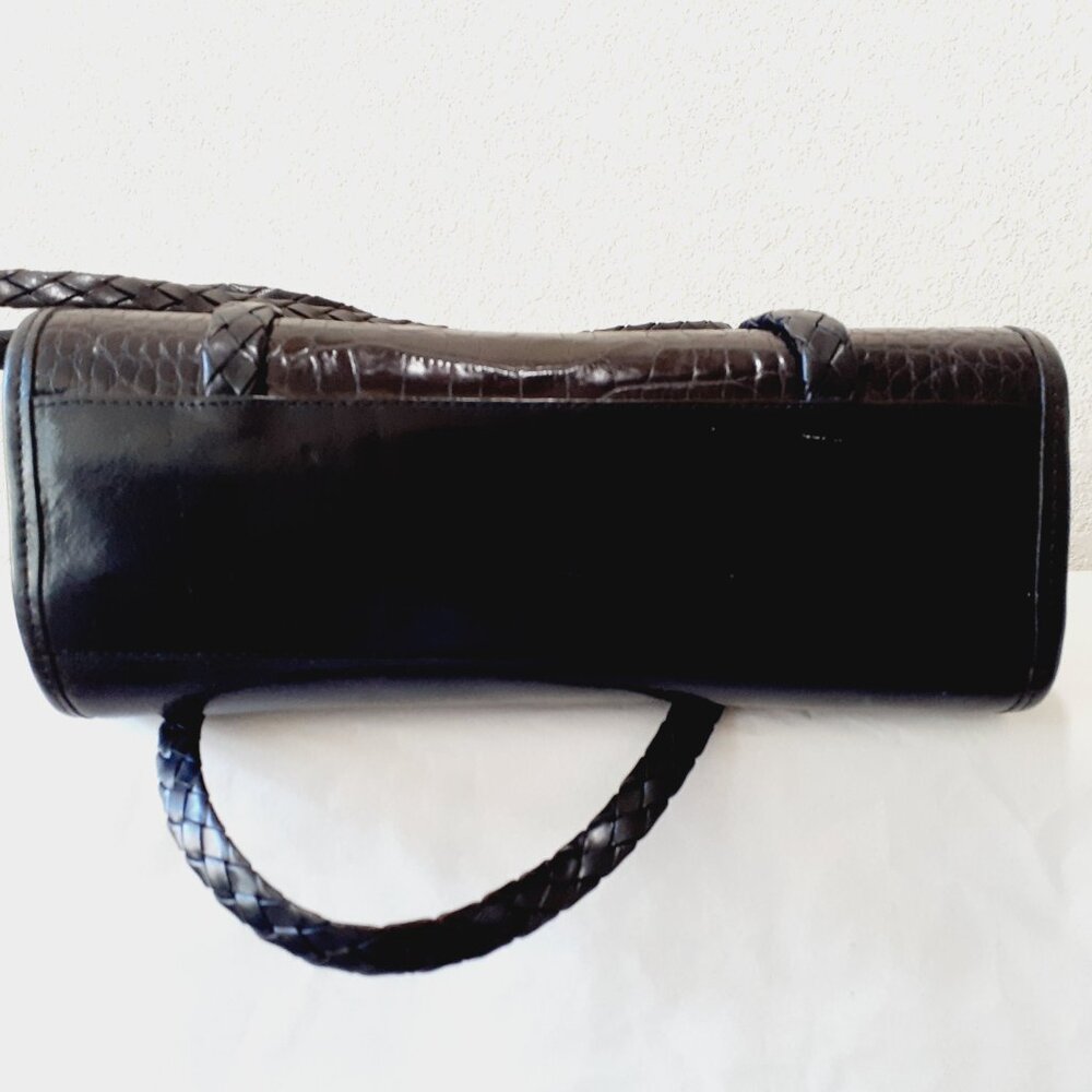 Brighton Croc Style Messenger Bag - Picture 4 of 14